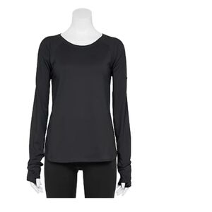 Tek Gear Adaptive Long Sleeve Performance Tee Color: Black, Size: LARGE (EUC)